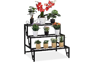 Maceteros En Escalera De Hierro