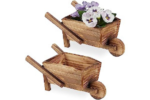 Macetas De Madera Quemada