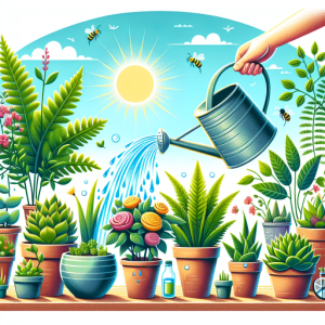 ¿Cuál es la mejor forma de regar tus plantas en maceteros durante el verano?